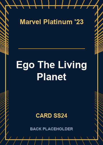 Ego The Living Planet back card image