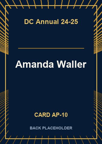 Amanda Waller back card image