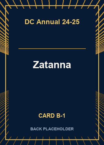 Zatanna back card image