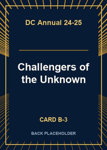 Challengers of the Unknown back card image