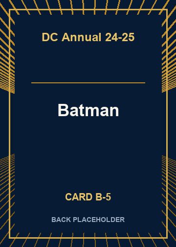 Batman back card image