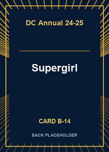 Supergirl back card image