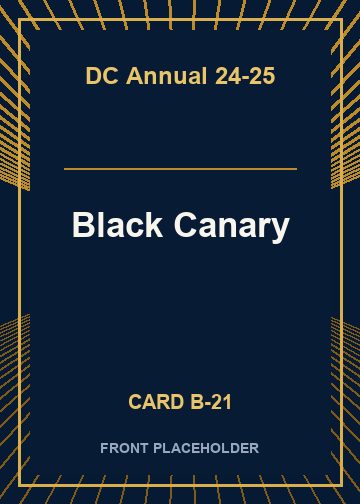 Black Canary card thumbnail