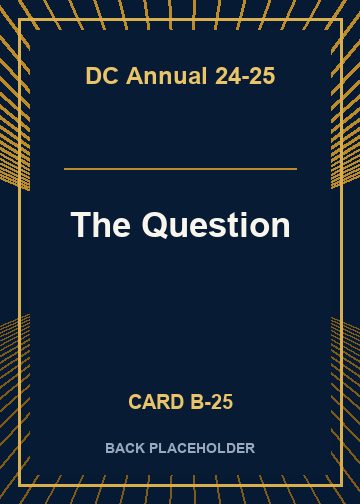 The Question back card image