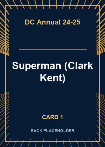 Superman (Clark Kent) back artwork