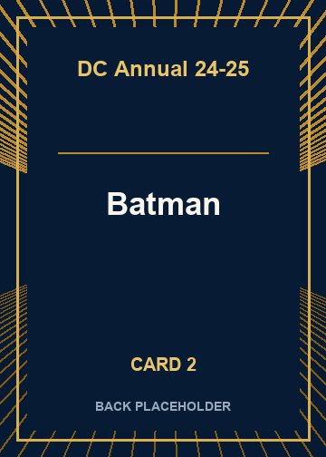 Batman back artwork