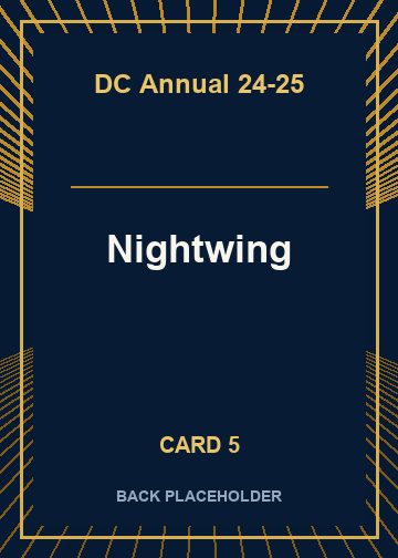 Nightwing back artwork