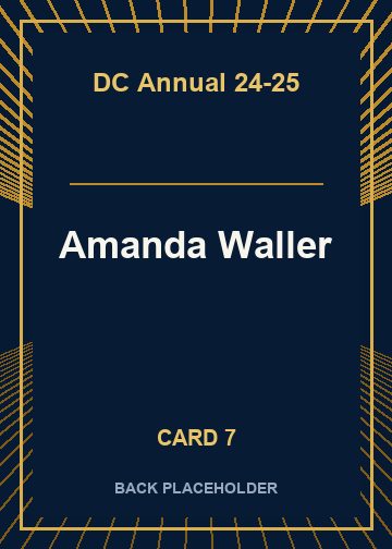 Amanda Waller back artwork