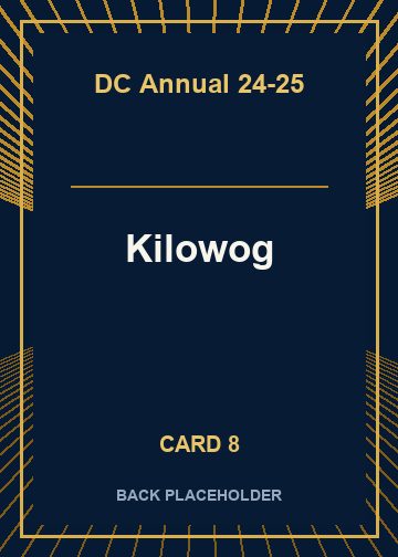 Kilowog back artwork