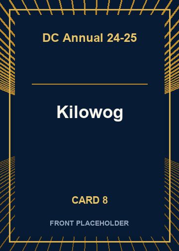Kilowog front artwork
