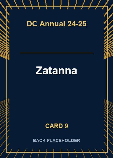 Zatanna back artwork