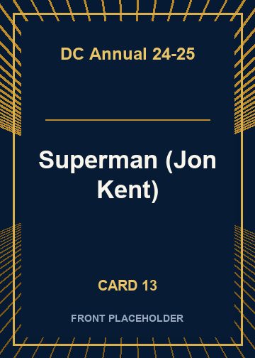 Superman (Jon Kent) front artwork