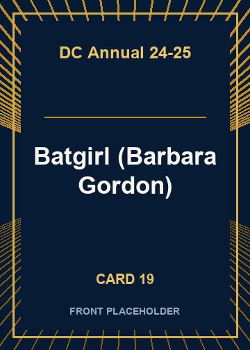 Batgirl (Barbara Gordon) front artwork