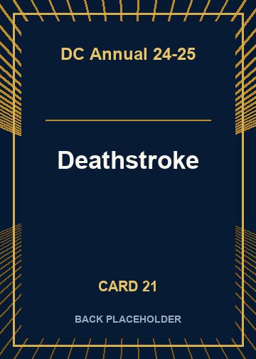 Deathstroke back artwork