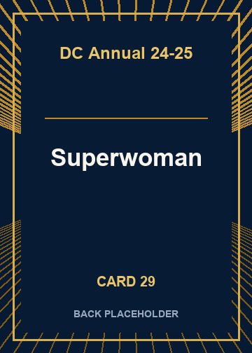 Superwoman back artwork