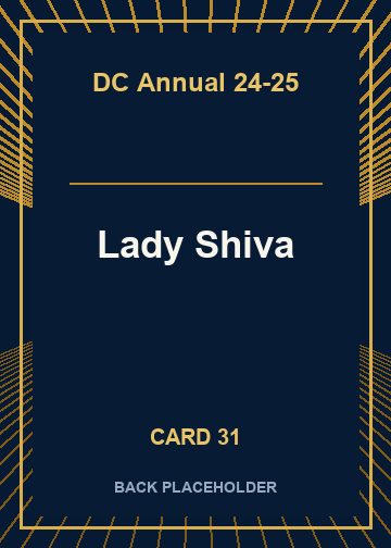Lady Shiva back artwork