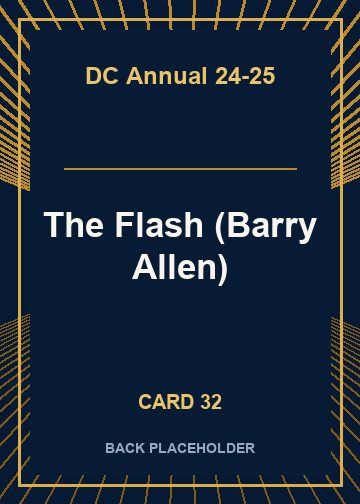 The Flash (Barry Allen) back artwork