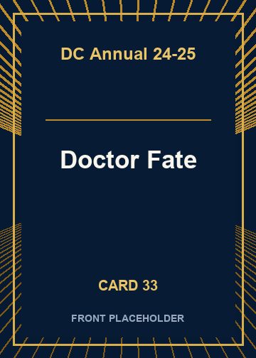 Doctor Fate front artwork