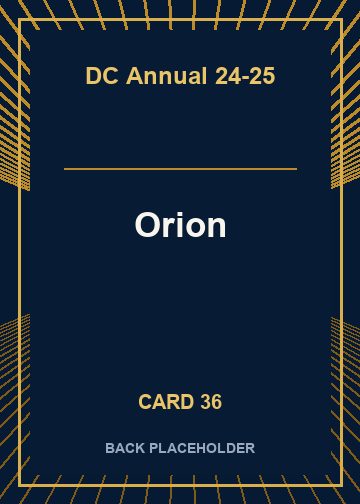 Orion back artwork
