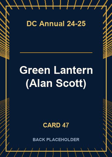 Green Lantern (Alan Scott) back card image