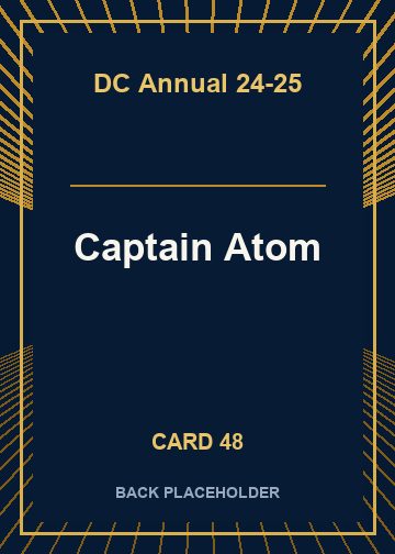 Captain Atom back card image