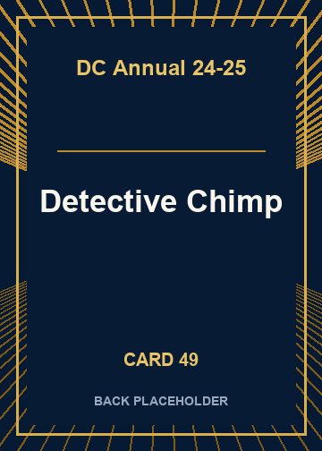 Detective Chimp back card image