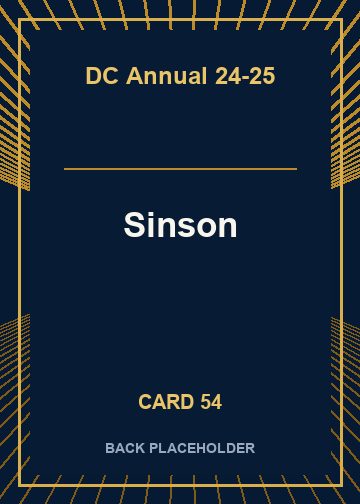 Sinson back card image