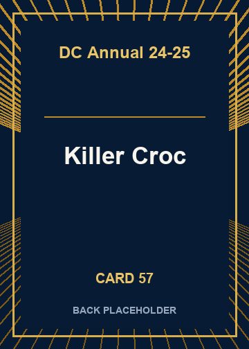 Killer Croc back card image