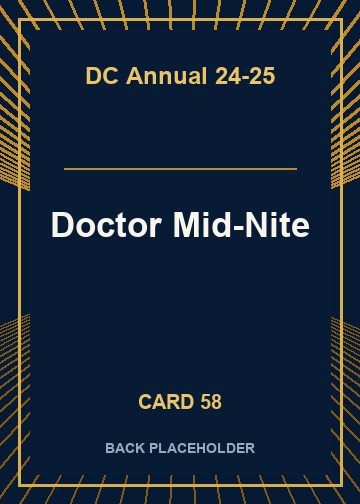 Doctor Mid-Nite back card image