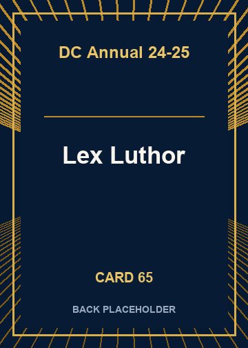 Lex Luthor back card image
