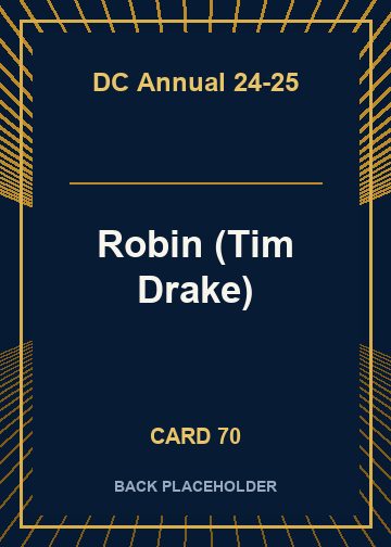 Robin (Tim Drake) back card image