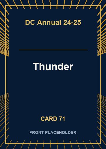 Thunder front card image