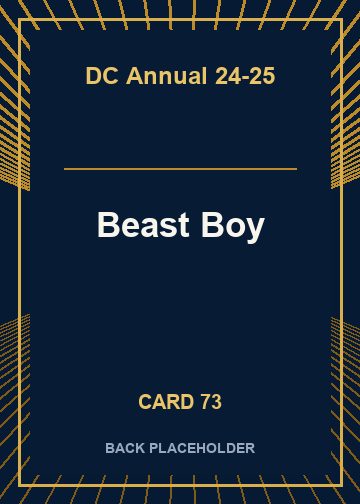 Beast Boy back card image