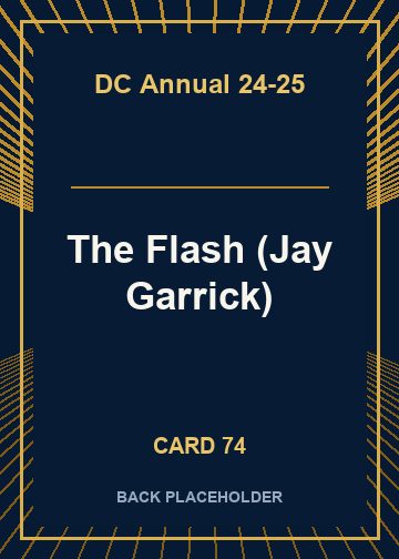 The Flash (Jay Garrick) back card image