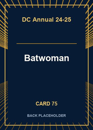 Batwoman back card image