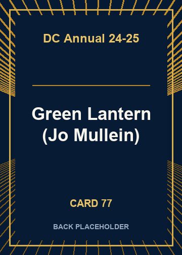Green Lantern (Jo Mullein) back card image