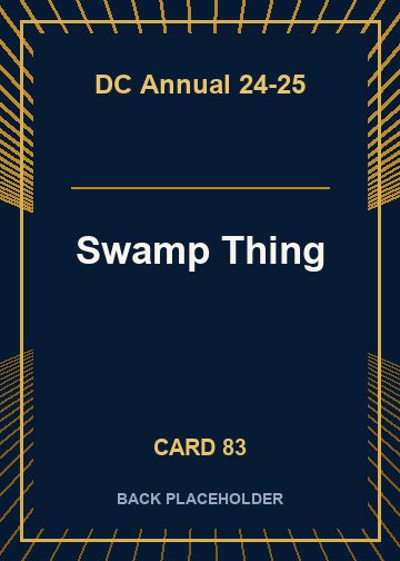 Swamp Thing back card image