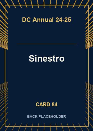 Sinestro back card image