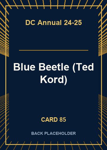Blue Beetle (Ted Kord) back card image