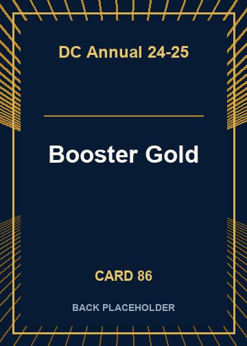 Booster Gold back card image