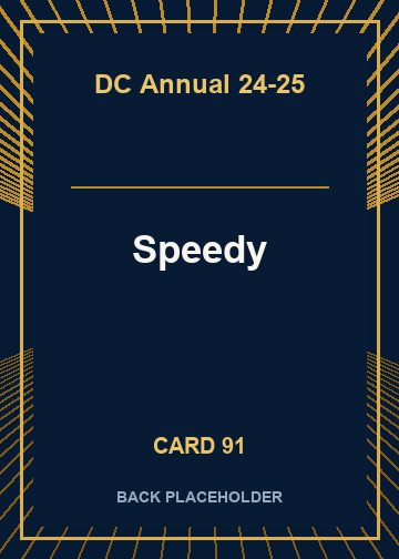 Speedy back card image