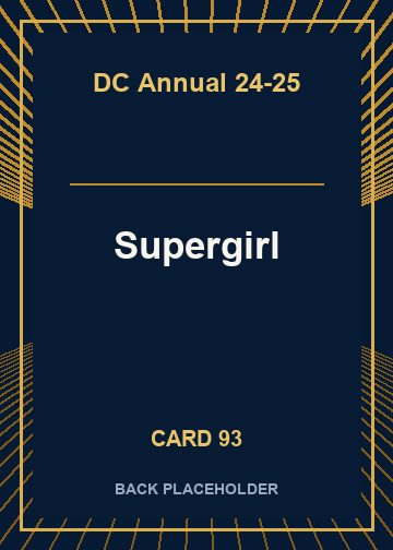 Supergirl back card image