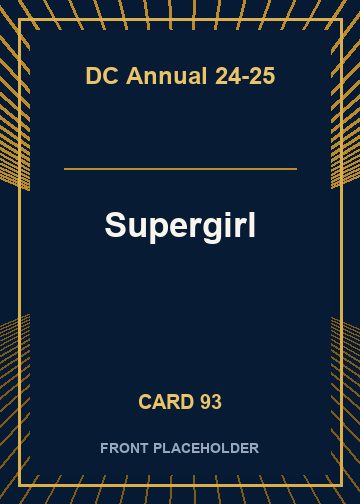 Supergirl front card image