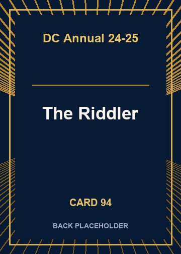 The Riddler back card image