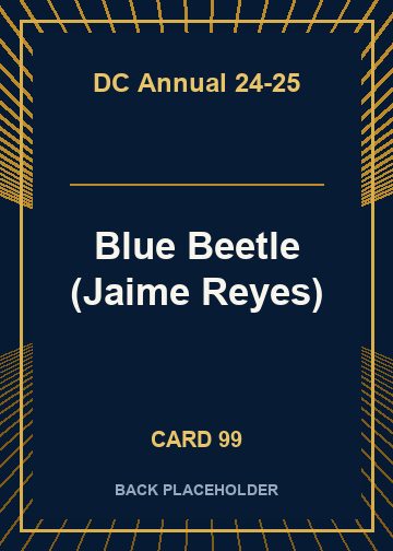 Blue Beetle (Jaime Reyes) back card image