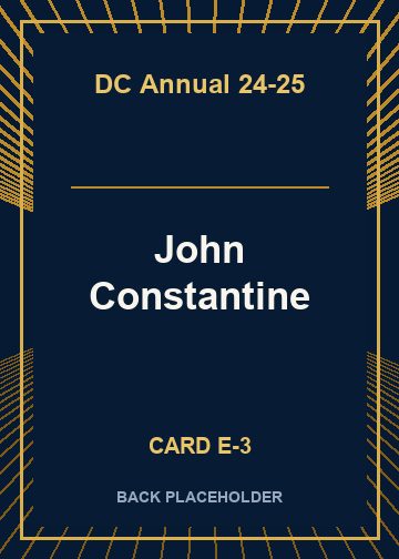 John Constantine back card image