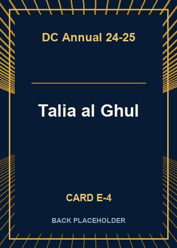 Talia al Ghul back card image