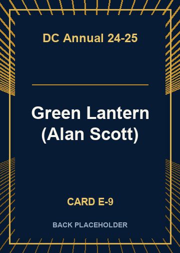 Green Lantern (Alan Scott) back card image