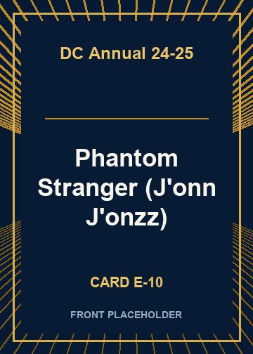 Phantom Stranger (J'onn J'onzz) card thumbnail
