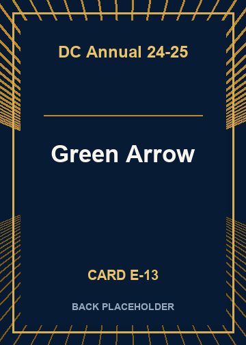Green Arrow back card image